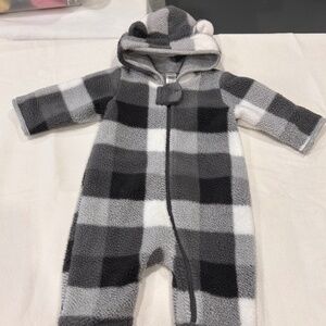 Nordstrom baby fleece hooded onesie